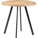 Vidaxl - table de salle � manger 80 cm bois de manguier brut
