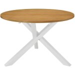 Vidaxl - table de salle � manger blanc 120 x 75 cm mdf