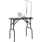 Table de toilettage rglable pour chiens avec 1 boucle - vidaxl