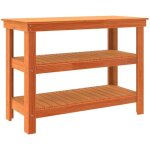 Vidaxl - tabli marron cire 110. 5 x 50 x 80 cm bois massif en pin Vidaxl - tabli marron cire 110. 5 x 50 x 80 cm bois massif en pin