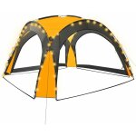 Vidaxl - tente de rception avec led et 4 parois 3, 6x3, 6x2, 3 m jaune