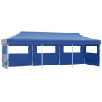 Vidaxl - tente de r�ception pliable avec 5 parois 3x9 m bleu