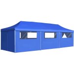 Vidaxl - tente de r�ception pliable avec 8 parois 3x9 m bleu