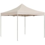Tente de réception pliable aluminium 2 x 2 m crème - vidaxl Tente de réception pliable aluminium 2 x 2 m crème - vidaxl