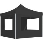 Vidaxl - tente de réception pliable et parois aluminium 2x2 m anthracite Vidaxl - tente de réception pliable et parois aluminium 2x2 m anthracite