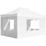 Vidaxl - tente de r�ception pliable avec parois aluminium 4, 5x3 m blanc