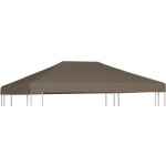 Vidaxl - toile suprieure de gazebo 310 g / m 3x3 m taupe