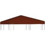 Vidaxl - toile sup�rieure de gazebo 310 g / m� 3x3 m terre cuite