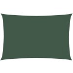 Voile de parasol tissu oxford rectangulaire 2x4 m vert foncé vidaxl Voile de parasol tissu oxford rectangulaire 2x4 m vert foncé vidaxl