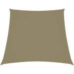 Voile de parasol tissu oxford trapze 2 / 4x3 m beige