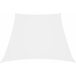Voile de parasol tissu oxford trapze 2 / 4x3 m blanc