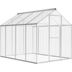 Vidaxl - volire d'extrieur aluminium 178 x 242 x 192 cm