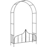 Vidaxl - vo�te de jardin avec portail noir 138x40x238 cm fer