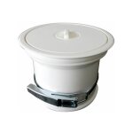 Itar ? vide - ordures encastrable � 160 mm ? couvercle pvc blanc ? capacit� 10 � 100 litres ? fixation ...