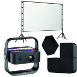 Vid�oprojecteur tablette tactile 7?? 4k + mur d?enceintes 20w + �cran 100?? alr