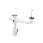 Vidage �vier complet sans trop plein 125110 - viega