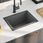 vier de cuisine fait main noir acier inoxydable