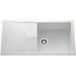 Ewi - vier granit blanc nova 1 grand bac 1 égouttoir Ewi - vier granit blanc nova 1 grand bac 1 égouttoir