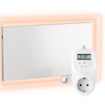 Viesta chauffage mural infrarouge avec thermostat [incl. th12 thermostat] ? radiateur mural  infrarouge?chau ...
