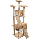 Arbre � chat arbre � chat xxl 170 x 49 x 49 cm beige