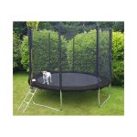Trampoline 305 cm noir - avec filet de s�curit� & �chelle - jusqu'� 120 kg