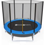Trampoline - bleu - 252 cm - avec filet - jusqu'� 120 kg