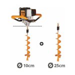 Villager - tari�re thermique m�che 100 et 250mm 43cc 2 temps vph 43
