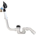 Villeroy&boch - bonde de baignoire avec alimentation pour oberon 2. 0 blanc pierre