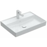 Villeroy & boch collaro - lavabo 65x47 cm, sans trop - plein, trou de robinetterie, blanc alpin 4a336601 ...