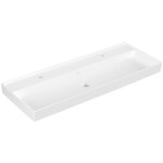 Villeroy&boch - collaro lavabo sur meuble, 1200 x 470 mm, 2 trous