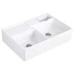 Villeroy&boch - evier timbre d'office villeroy et boch tradition 2 bacs 89, 5 x 63 cramique vidage auto ...
