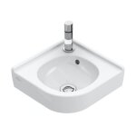 Villeroy&boch - o. novo - lave - mains d'angle 320x320 mm, avec trop - plein, avec 1 trou de robinetterie, ...