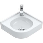 Villeroy&boch - o. novo - lave - mains d'angle 32x32 cm, sans trop - plein, avec 1 trou de robinetterie, ...