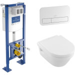Villeroy&boch - pack wc suspendu compact sans bride villeroy et boch o. novo + abattant + plaque blanche ... Villeroy&boch - pack wc suspendu compact sans bride villeroy et boch o. novo + abattant + plaque blanche ...