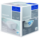 Villeroy&boch - subway 3. 0 - wc suspendu avec abattant softclosing, twistflush, blanc alpin 4670ts01 ...