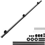Swanew rampe escalier murale 200cm main courante acier carbone garde - corps supports muraux pour enfants ...