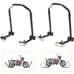 Vingo - swanew support bquille de moto pneu avant arrire lve moto arrire sur roulettes avec adaptateurs ...