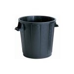 Poubelle  gravats renforce pe noir vinmer 75 l - sans couvercle - pb75