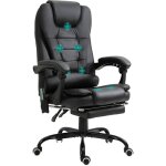 Vinsetto - fauteuil de bureau direction massant hauteur réglable dossier inclinable repose - pied + coussin ... Vinsetto - fauteuil de bureau direction massant hauteur réglable dossier inclinable repose - pied + coussin ...
