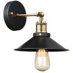 Vintage applique salle de travail ancien laiton lampe de bureau noir r�glable globo 15053w