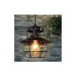 Vintage hanging cage pendant lamp metal loft cage e27 plafonnier luminaire rustique industriel fer cage ...