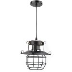 Vintage industriel fer art cage e27 led lustre plafonnier suspension pour bar café décoration 100 - 240vnon ... Vintage industriel fer art cage e27 led lustre plafonnier suspension pour bar café décoration 100 - 240vnon ...