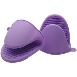 (violet, 2 pi�ces) gants de four en silicone, pr�ts � �tre utilis�s dans des casseroles ou dans la cuisine ...