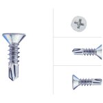 Wovar - vis autoforeuses avec pointe de forage 4. 2 x 16 mm galvanisées - Wovar - vis autoforeuses avec pointe de forage 4. 2 x 16 mm galvanisées -