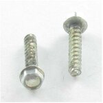 Vba vis bois agglo t�te hexagonale th embase collerette 3. 5x20 sans pointe cl� 5. 5 acier zingu� - 10 ...