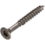 Vis bois tekor inox a2 t�te frais�e crant� torx t25 5x50 filet�e sur 30 pointe antifendage type 17