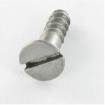 Vis bois t�te frais�e fendue 4x12 acier brut - 10 pi�ces