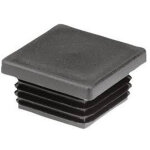 Vis express - bouchon carr� 40x40 epaisseur tube 3 � 5 polyethyl�ne noir - 50 pi�ces