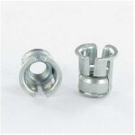 Vis express - ecrou cage rond m4 epaisseur tole 0. 7 � 4 cv4824hg acier zingu� - 10 pi�ces