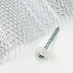 Vis galvanis�es m5 x 50 mm pour bois avec rondelle d'�tanch�it� transparente mk pc diamonds 50 pi�ces ...